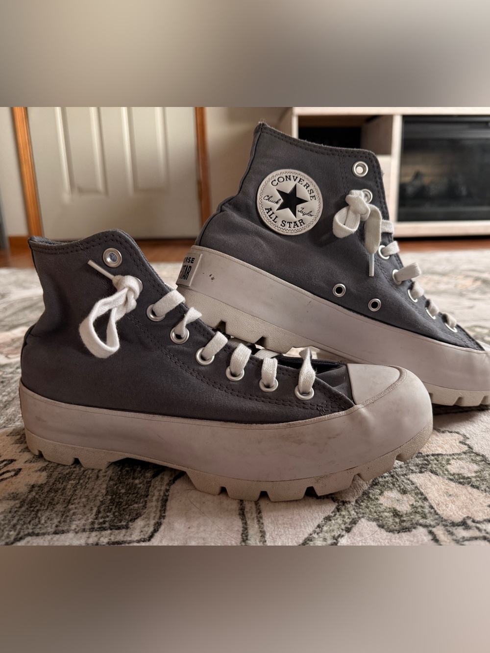 Chuck Taylor All Star High Top Sneakers - Gray & White